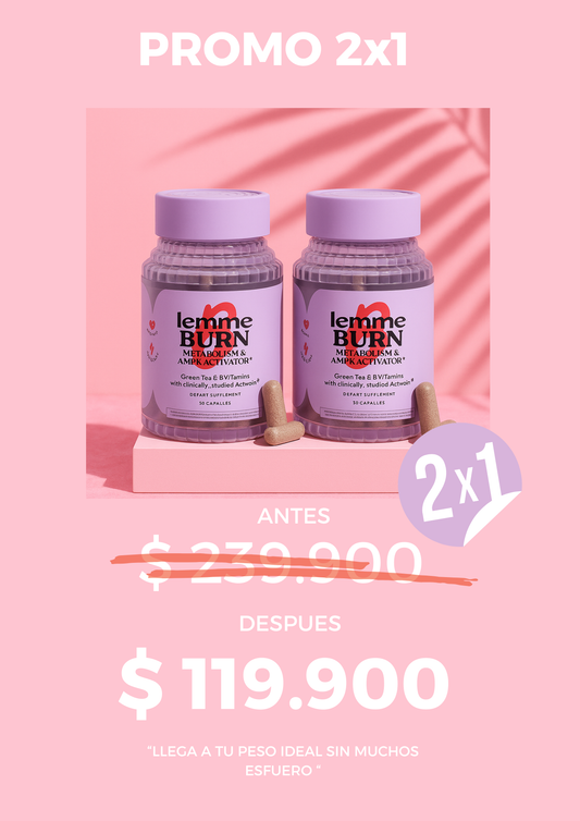 Lemme Burn® Original | Aumenta metabolismo y Quema grasa PROMO 2 X1
